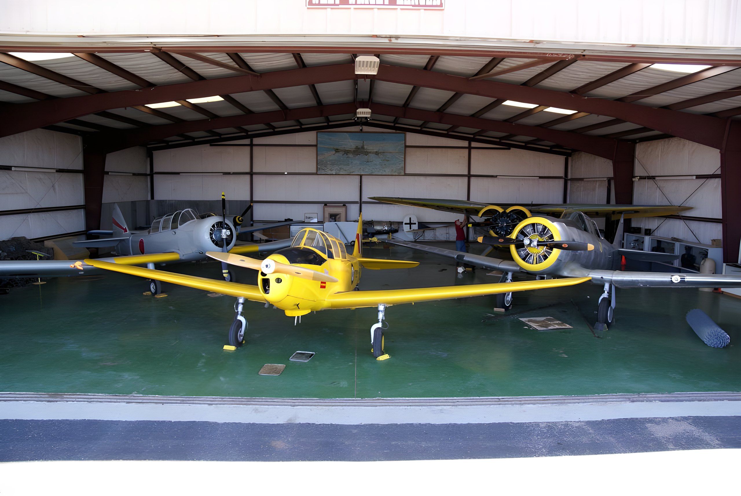 Hangar at Texas Air Museum, F49